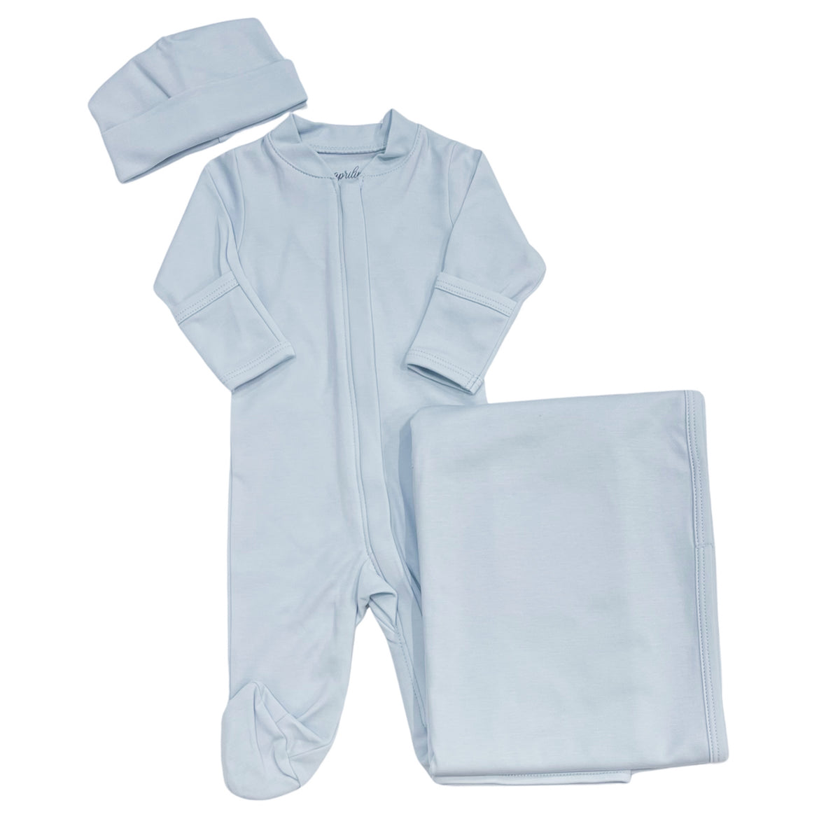 CLASSIC BABY BLUE ZIPPER SET – Caprilina