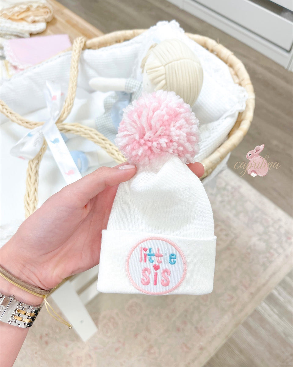 LITTLE SISTER POM POM HAT – Caprilina