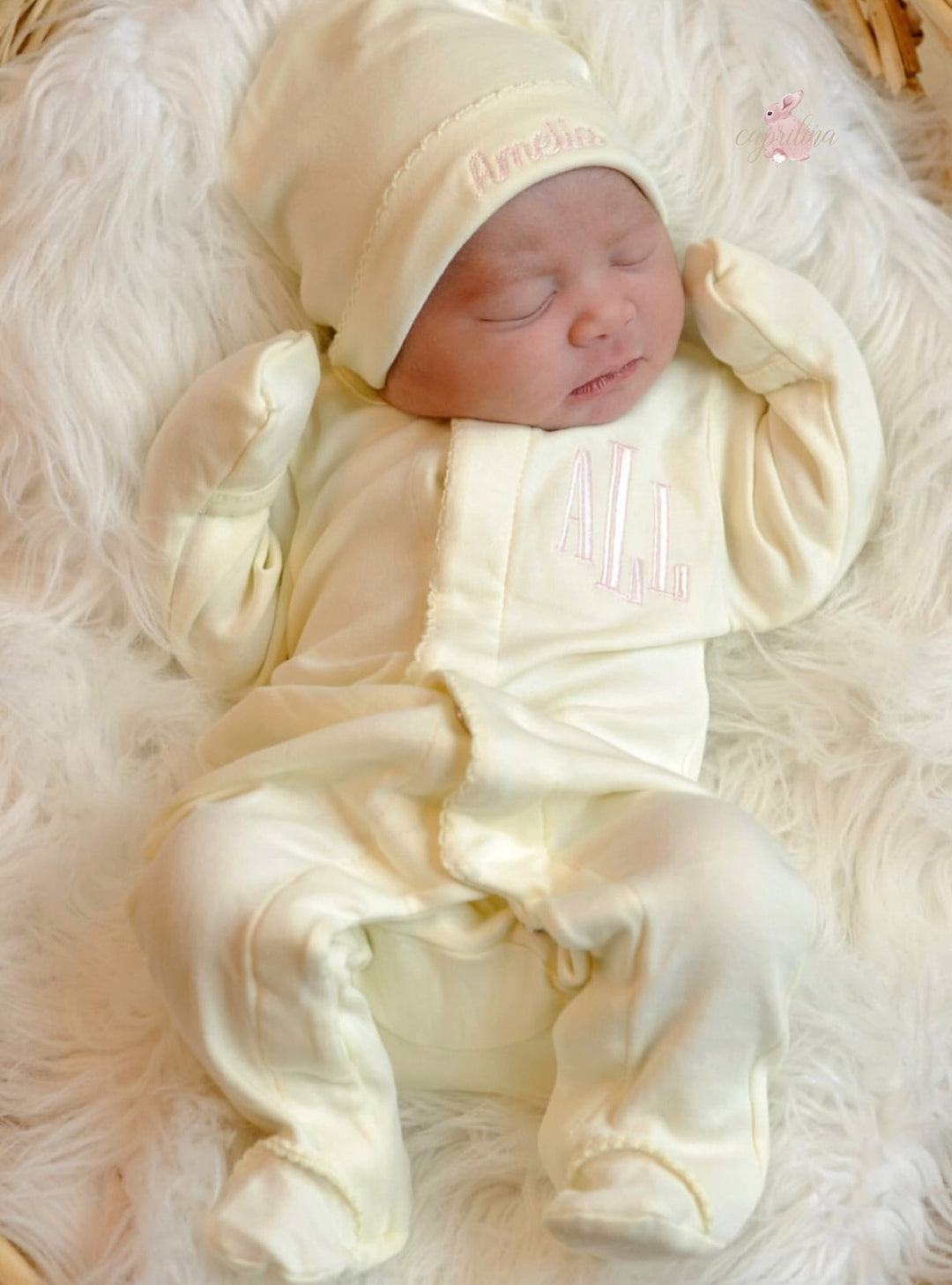 yellow dress newborn Chick Yellow Newborn Personalized Coming Home Outfit – Caprilina