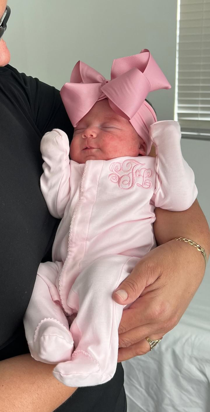 Baby Pink Personalized Baby Coming Home Outfit NB / 7 PIECE SET Baby Pink Personalized Baby Coming Home Outfit NB / 7 PIECE SET